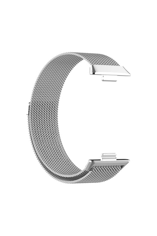 Huawei Watch Fit 5 İçin Kordon Milanese Loop Gümüş Watch Fit 5 İle Uyumlu Kordon - Gümüş