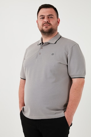 Buratti Büyük Beden Pamuklu Regular Fit Erkek Polo Yaka T Shirt 5902118B Taş