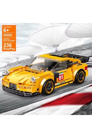 Teknik Porsche 911 Cs Lego Araba Porsche Lego Araba Yapı Blok Oyuncak Araba - 250+ Parça