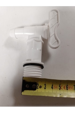 2 Adet - Plastik Musluk 3/4 Dişli Bahçe & Sulama Musluğu Beyaz