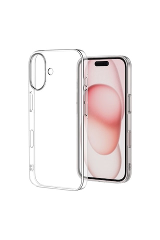 Apple Uyumlu iPhone 17 Kılıf İnce Ve Sert Yapılı Şeffaf Premium Pc Silikon Kapak Ryc/droga Şeffaf