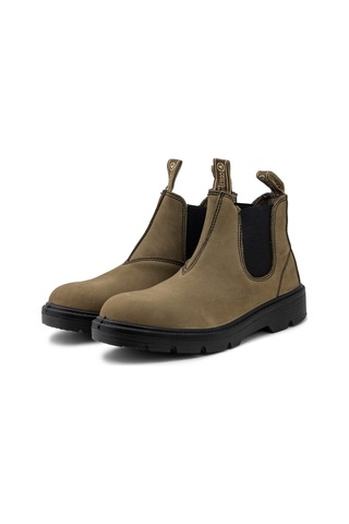 779 Castano Erkek 9080 Natural World Bota Chelsea Nobuck Elastıcos 779 Castano