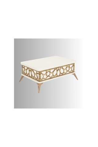 Zeren Akıllı Sehpa - Beyaz Ekru