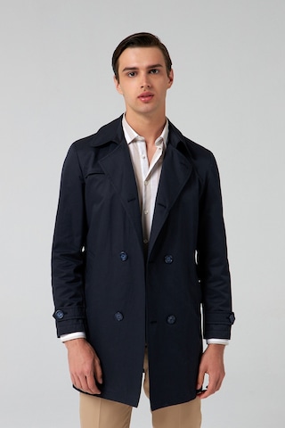 Ds Damat Regular Fit Lacivert Düz Pardösü - Trençkot 2hcp835260360 Lacivert