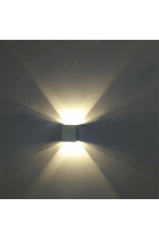 Suntek 3w Led Kare Duvar Lambası Aplikleri Ev Otel Bar Duvar Sıcak Beyaz