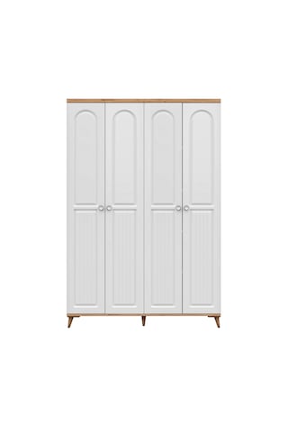 Bohem 4 Kapaklı Komple Mdf Gardırop - Elbise Dolabı