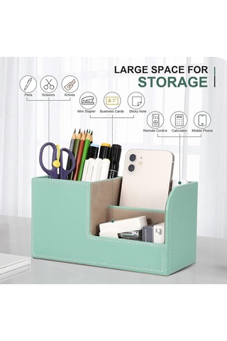 Masa Kalem Tutucu - Masa Kalem Tutucu Düzenleyici Masa Aksesuarları Ofis Malzemeleri Organizasyonel Dekorasyon Nane Yeşili