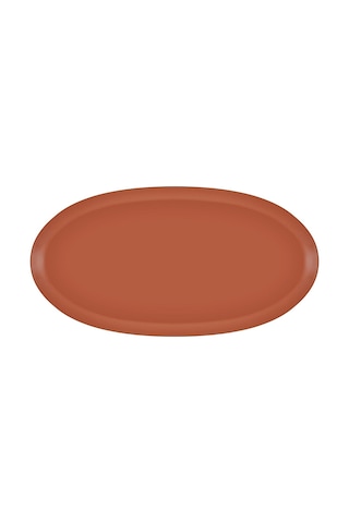 The Mia Cotta Limoges Oval Servis Terracota 43x22 Cm