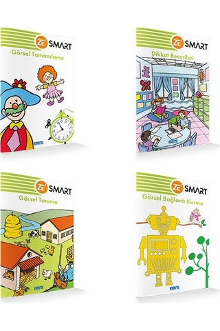 Zekare Smart Görsel Dikkati Güçlendirme Seti - 6 Yaş Yeni Baskı
