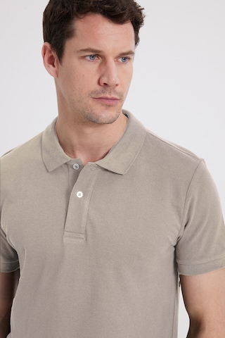 Tudors Slim Fit Dar Kesim %100 Pamuk Erkek Polo Yaka Gri Tişört-46190 Gri