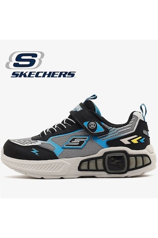 Skechers Light Storm 3 400151l-bcbl Işıklı Ortopedik Çocuk Spor Ayakkabı siyah