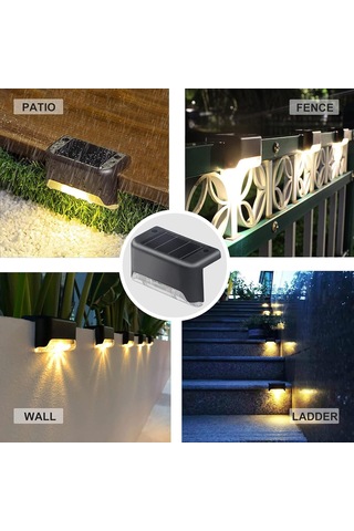 4'lü Solar Enerjili Bahçe Işıklandırmak İçin Lamba Dış Mekan Işık Uygun Güneş Enerjili Aydınlatma Piknik Kamp Tatil İçin Bahçe, Veranda, Havuz Kenarı Aydınlatması Sm-4 Diğer