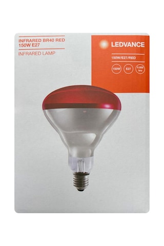 Ledvance E27 Duylu Kırmızı Işık İnfrared Isıtıcılı Lamba 150 W