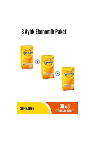 Supradyn Daily 3 x 30 Efervesan Tablet