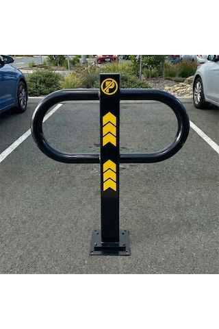Kilitli Otopark Direği 75 Cm, Çıkan Tip Kızaklı Park Bariyeri-2284