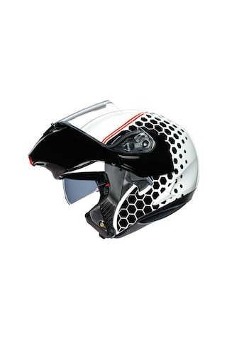 Agv Compackt St Mlt Plk Detroit Beyaz Siyah