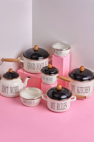 Mttskb-0005 Miss Betty 14-16 Cm 2'li Emaye Saklama Kabı 001