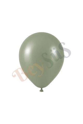 Ada Çayı Renk Lateks Retro Balon 30 Cm - 50 Adet Yeşil