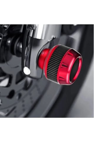 Motosiklet Ön Teker Koruma Takozu Kırmızı