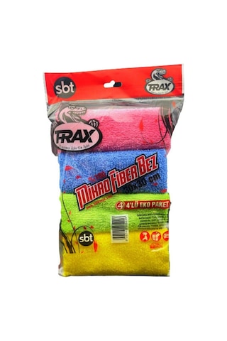 Cam Ve Temizlik Bezi Nano Teknoloji Mikro Fiber Bez Eko Paket 4 Lü 30x30 Fiber Eko
