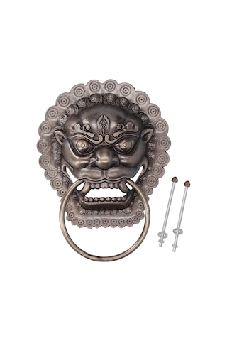 Çin Tarzı Hayvan Başlı Tokmağı Ahşap Kapı Halkası Yedek Parça Huiliang