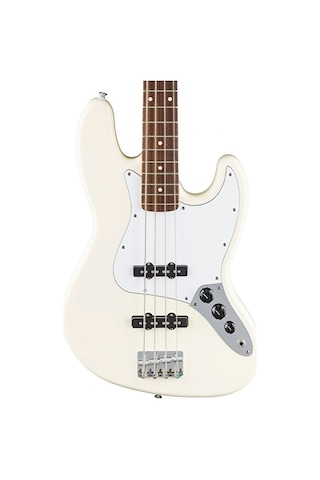 Fender Standard Jazz Bass Laurel Klavye Olympic White Bas Gitar