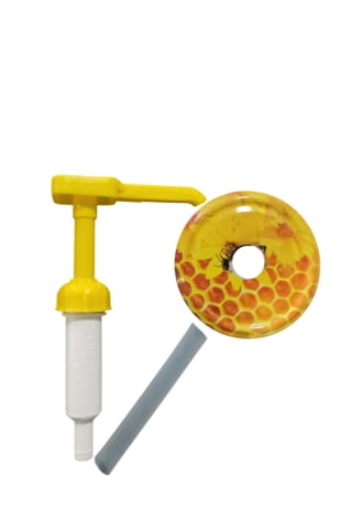 Lyson Kavanoz Tipi Bal Pompası, Sade, Ly-doz1 Beyaz - Sarı