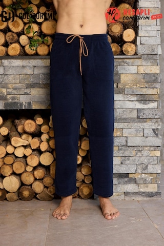Kly Gd Goldoremi Premium Erkek Kışlık Pamuklu Polar Cepli İpli Eşofman/pantolon/pijama Altı Lacıvert