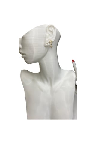 Kutup Yıldızı Tragus Pearsıng Çelik Kıkırdak Küpe 1 Adet Gümüş