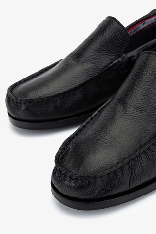 Valmenti Erkek Hakiki Deri Siyah Casual Ayakkabı 496 2057 Erk Ayk Y24 Black Siyah