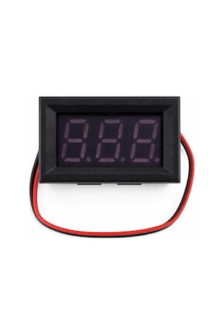 Voltmetre Digital 0-100v Dc 48x29x22 Ekonomik 2 Kablolu Dvm-568p-2