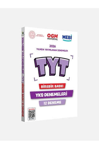 2026 YKS-TYT MEBİ OGM Güncel Seri Online Deneme 12li SET BASKI ÜCRETİ