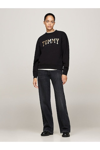 Tommy Hilfiger Tjw Nw Bxy Glıtter Varsıty Crew