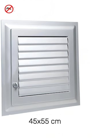 55x45 Cm Banyo Wc Panjur Menfez Havalandırma Kapağı Duvar & Kapı Uyumlu