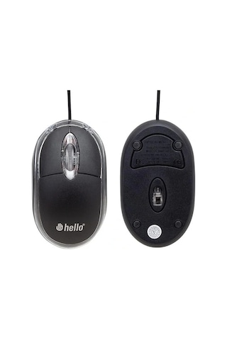 Hello Hl-18736 Optik Işıklı 800 Dpı Kablolu Mouse 001
