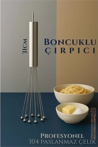 Çelik Misketli Yaylı Çırpıcı 304 Paslanmaz Çelik Makarna Çırpıcı Çırpma Teli Çok Renkli