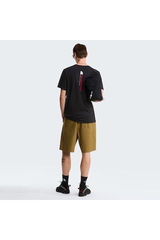 The North Face M Vertical Regular Short Sleeve Tee-grap Erkek T-shirt-32612 Siyah