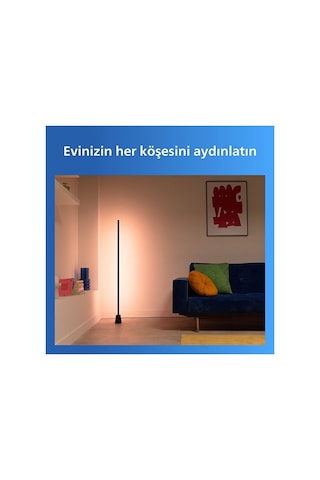 Philips Smart Lighting Rgbıc Lambader 1,4 Metre - Google Home, Alexa, Homekit Ve Matter Uyumlu Çok Renkli