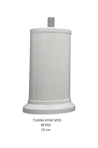Tuana Ayak 10 cm M10 Cıvatalı Beyaz