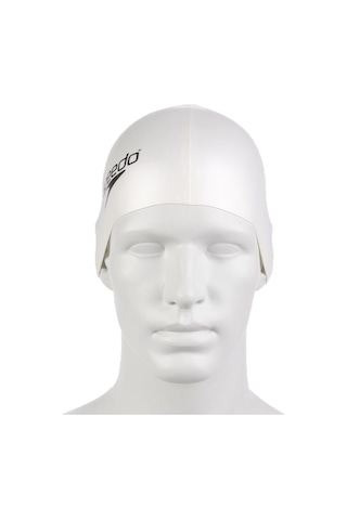 Speedo Plain Flat Silikon Yüzücü Bonesi Beyaz Çok Renkli