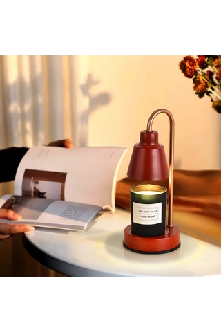 Yifomall Küçük Boy Metal Akıllı Mum Ergitici Lambası - 110v Abd/japon Versiyonu, Kırmızı, Işık Seviyesi Ayarlı, Evde/yatak Odası Kullanıma Uygun