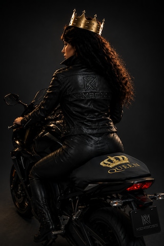 Queen Universal Motor Sele Kılıfı Siyah Scooter Sele Koruyucu Kadınlara Özel %100 Polyester Yıkanabilir Koltuk Kılıfı