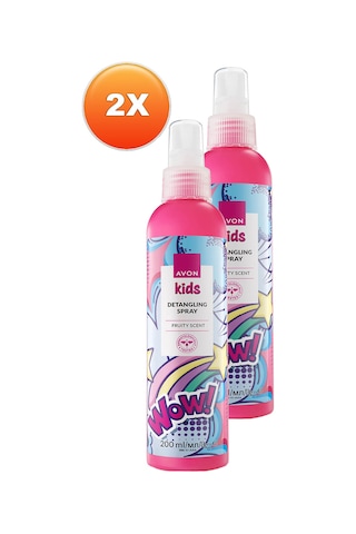 Avon Kids Wow Çocuklar İçin Meyve Kokulu Saç Açıcı Sprey 2 x 200 ML