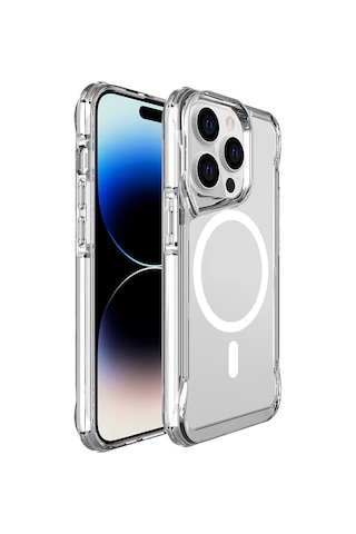 İphone Uyumlu  14 Pro Max Kılıf Zore Magsafe Şarj Özellikli T-max Magsafe Kapak