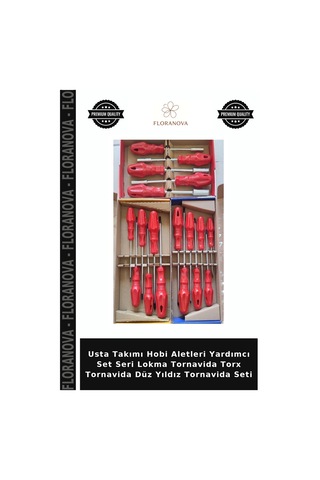 Usta Takımı Hobi Aletleri Yardımcı Set Seri Lokma Tornavida Torx Tornavida Düz Yıldız Tornavida Seti