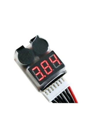 Lipo Batarya Voltaj Test Cihazı Buzzerlı