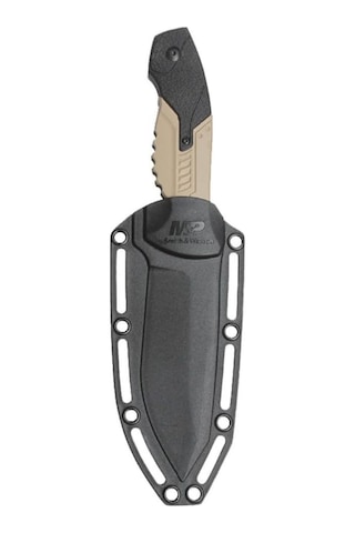 Smith Wesson M&p Full Tang Fixed Blade Çöl Rengi Taktik Kamp Bıçak Swmpf2cscp Siyah