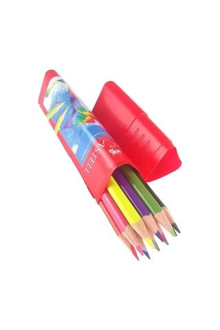 Faber-castell Boya Kalemi 12 Renk Tam Boy Üçgen Plastik Tüp Genel