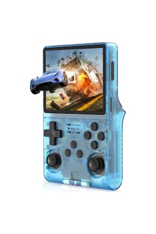 Schitec Retro Arcade R40s Pro Taşınabilir El Atari Konsolu 30.000 Oyunlu 98gb Mavi