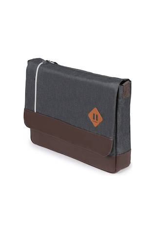 STRONG 15.6 İNCH Laptop Bölmeli Omuz Askılı Postacı Çantası KFT04 FÜME Çok Renkli